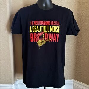 Pre-owned Neil Diamond Musical A Beautiful Noise Broadway T-Shirt - Adult Size M